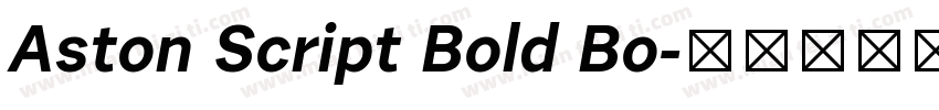 Aston Script Bold Bo字体转换